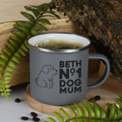 Personalised No.1 Dog Mum Enamel Camping Mug - Mugs