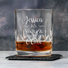 Personalised It’s... O’Clock Crystal Panel Glass Tumbler - Glass Tumblers