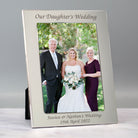 Personalised Silver 4x6 Our Daughter’s Wedding Photo Frame - Photo Frames