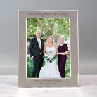 Personalised Silver 4x6 Our Daughter’s Wedding Photo Frame - Photo Frames