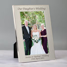 Personalised Silver 4x6 Our Daughter’s Wedding Photo Frame - Photo Frames