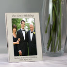 Personalised Silver 4x6 Our Son’s Wedding Photo Frame - Photo Frames