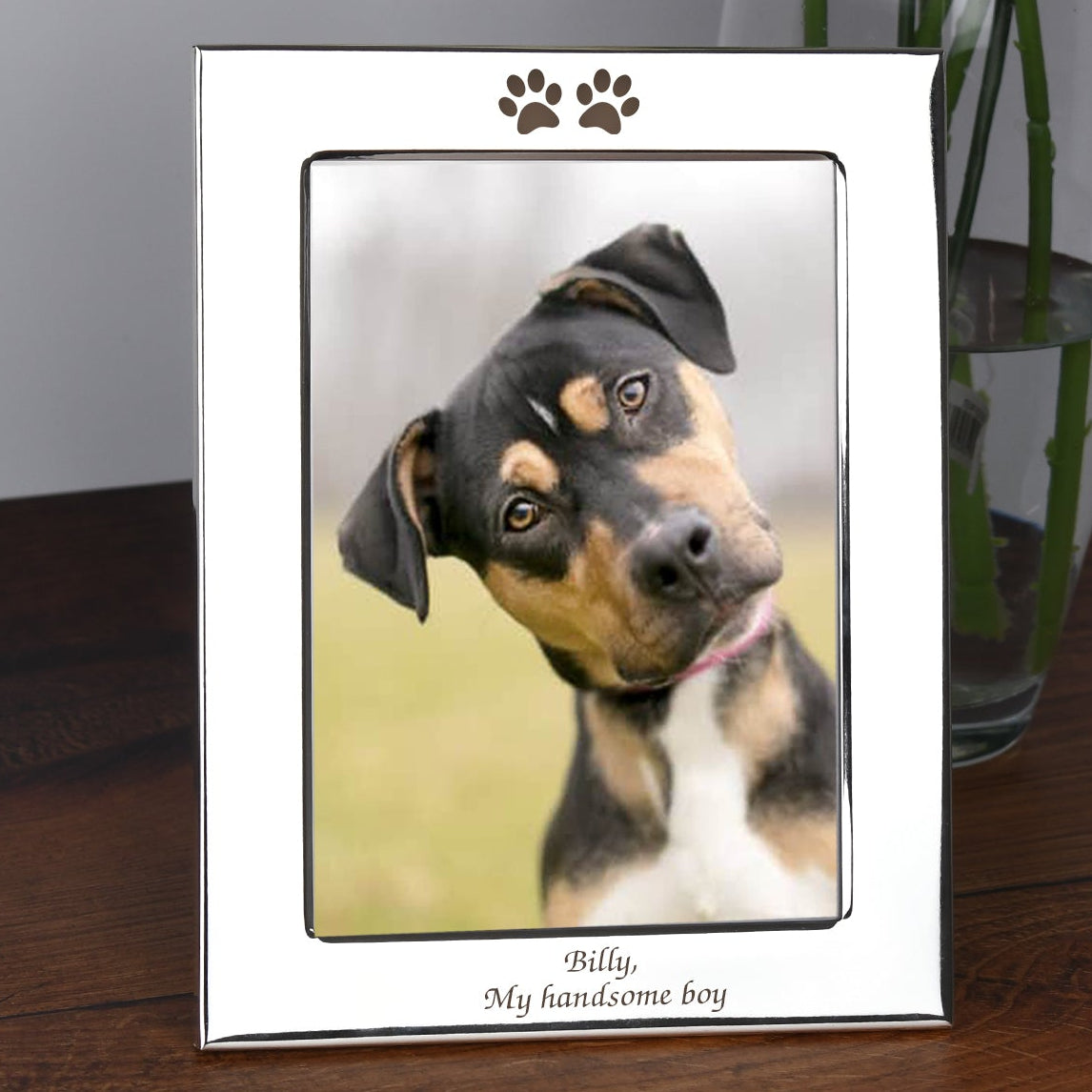 Personalised Paw Prints 5x7 Photo Frame - Photo Frames