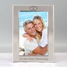 Silver 4x6 On Your Pearl Wedding Anniversary Photo Frame - Photo Frames