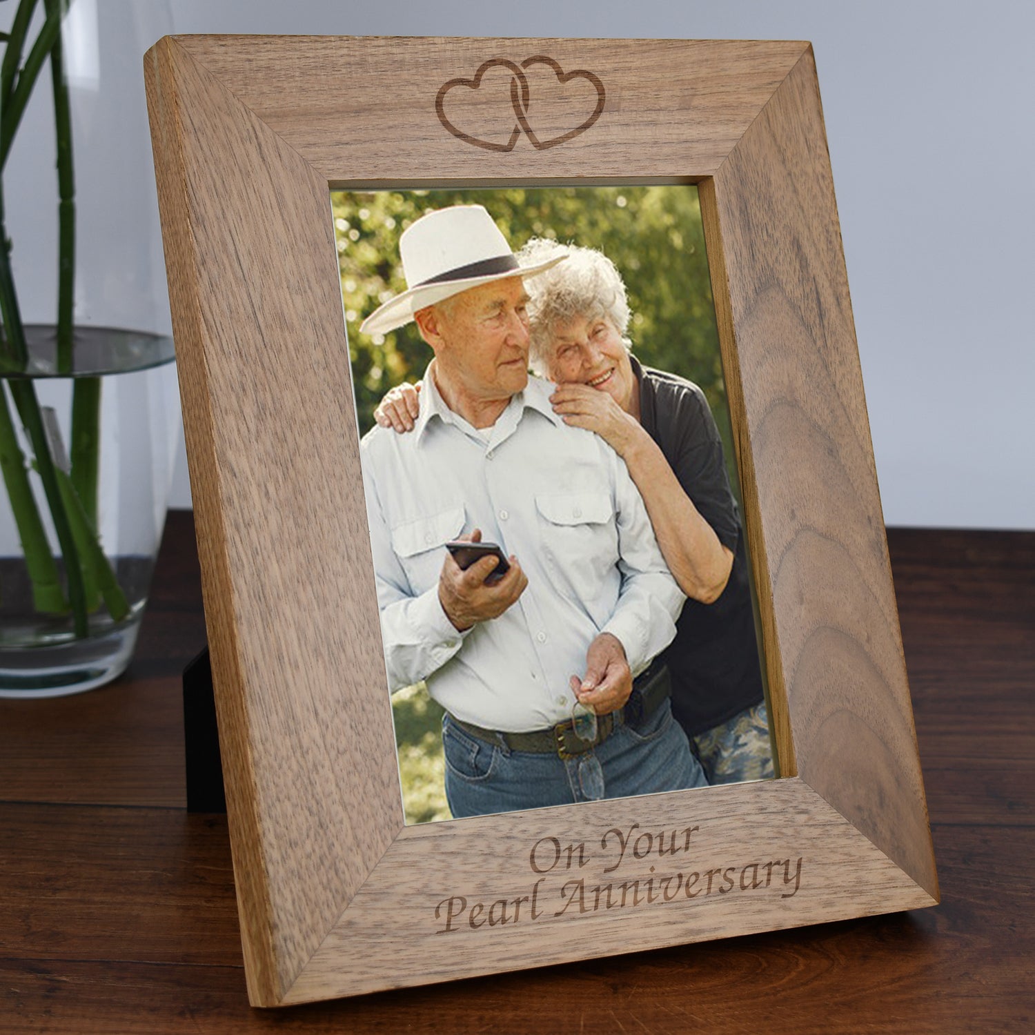 Personalised Wooden 5x7 On Your Pearl Anniversary Frame - Photo Frames