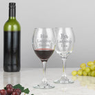 Personalised His & Her Wine Glasses & Gift Box Set - Wine Glasses