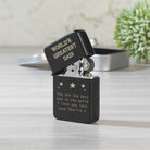 Personalised World’s Greatest Dad Black Lighter & Gift Box - Lighters