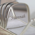 Personalised Name Silver Baby Pram Money Box - Money Boxes