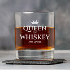 Personalised Queen Of Whiskey Glass Tumbler - Glass Tumblers