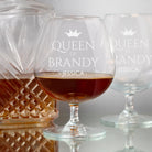Personalised Queen Of Brandy Glass - Brandy Glass