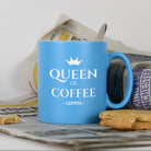 Personalised Queen Of Mug - Light Blue - Mugs