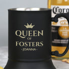 Personalised Queen Of Matt Black Stainless Steel Tankard - Stainless Steel Tankards