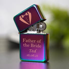 Personalised Father Of The Bride Rainbow Wedding Lighter & Gift Box - Lighters