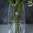 Personalised Rose Glass Bullet Vase - Bullet Vase