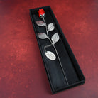 Personalised Any Message Large Red Rose & Gift Box - keyrings
