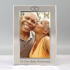 Silver 4x6 On Your Ruby Wedding Anniversary Photo Frame - Photo Frames