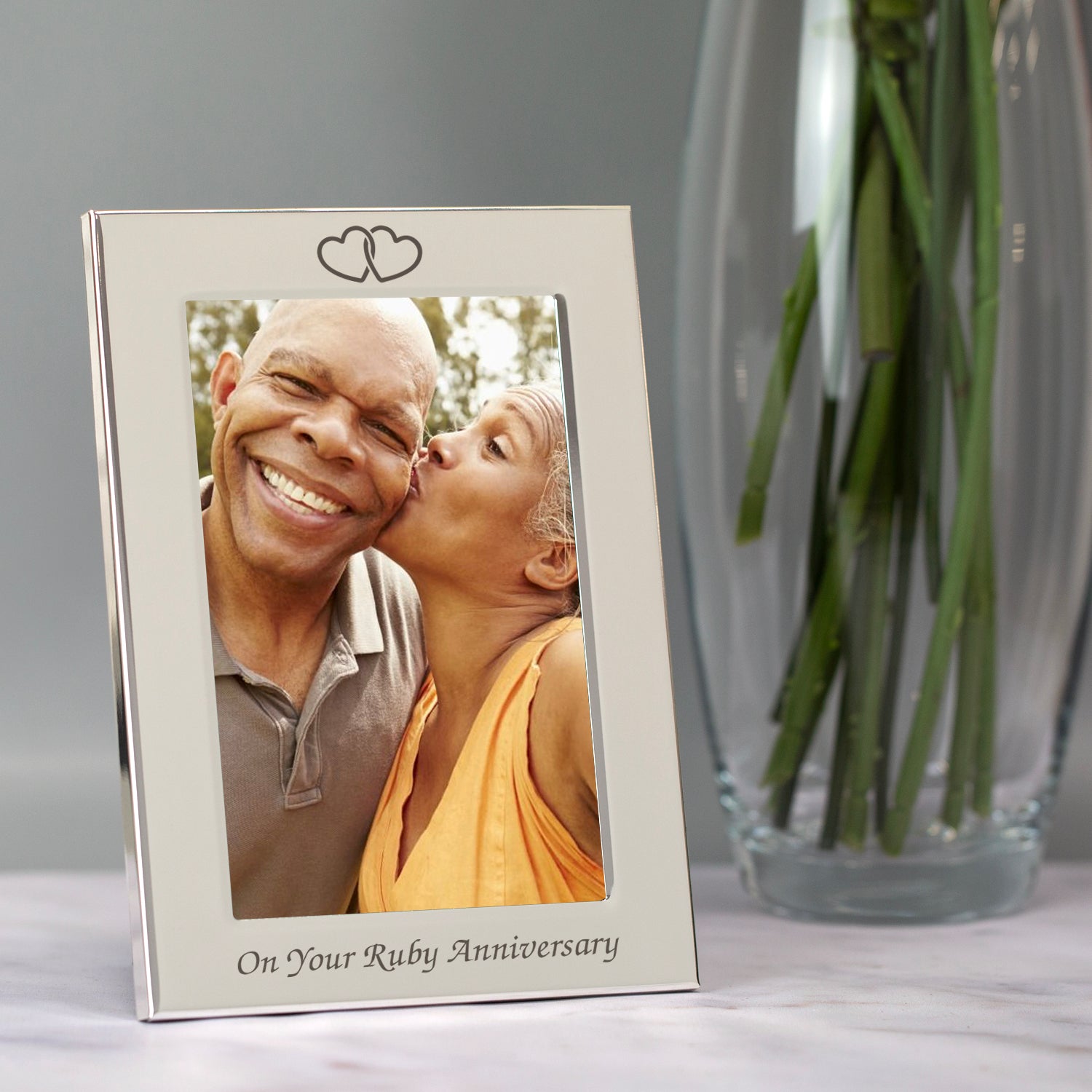 Silver 4x6 On Your Ruby Wedding Anniversary Photo Frame - Photo Frames