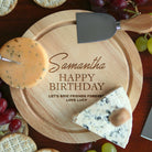 Personalised Birthday Cheese Board And Knives Set - Cheeseboard Sets