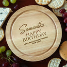 Personalised Birthday Cheese Board And Knives Set - Cheeseboard Sets