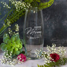 Personalised Best Mum Ever Glass Bullet Vase - Bullet Vase