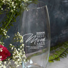 Personalised Best Mum Ever Glass Bullet Vase - Bullet Vase