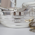 Personalised Message Silver Pirate Ship Money Box - Money Boxes