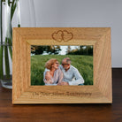 Personalised Wooden 6x4 Landscape On Your Silver Anniversary Frame - Photo Frames