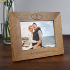 Personalised Wooden 7x5 Landscape On Your Silver Anniversary Frame - Photo Frames