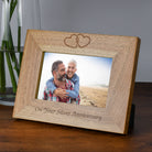 Personalised Wooden 6x4 Landscape On Your Silver Anniversary Frame - Photo Frames