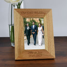 Personalised Wooden 4x6 Our Son’s Wedding Frame - Photo Frames