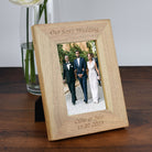 Personalised Wooden 4x6 Our Son’s Wedding Frame - Photo Frames