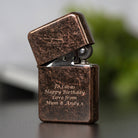 Personalised Message Antique Copper Lighter & Gift Box - Lighters