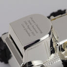 Personalised Silver Digger Tractor Money Box | Engraved Message - Money Boxes