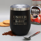 Personalised Usher Thermos Insulated Travel Tumbler - cup