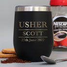 Personalised Usher Thermos Insulated Travel Tumbler - cup