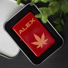 Personalised Hash Leaf Red Ice Lighter & Gift Box - Lighters
