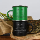 Personalised Adventure Together Enamel Camping Mug Set - Mugs