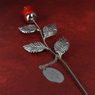 Personalised Any Message Large Red Rose & Gift Box - keyrings