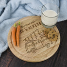 Personalised Christmas With Round Chopping Board