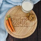 Personalised Christmas Cookies Round Chopping Board