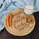 Personalised The Official Cookie Taster Round Chopping Board