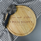 Personalised Pizza Night Large Round Pizza Board - Pizza Boards