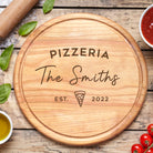 Personalised Family Pizzeria Large Round Pizza Board - Pizza Boards