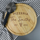 Personalised Family Pizzeria Large Round Pizza Board - Pizza Boards