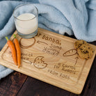 Personalised Dear Santa Rectangle Wooden Chopping Board