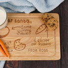 Personalised Dear Santa Rectangle Wooden Chopping Board