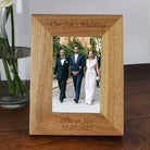 Personalised Wooden 4x6 Our Son’s Wedding Frame - Photo Frames